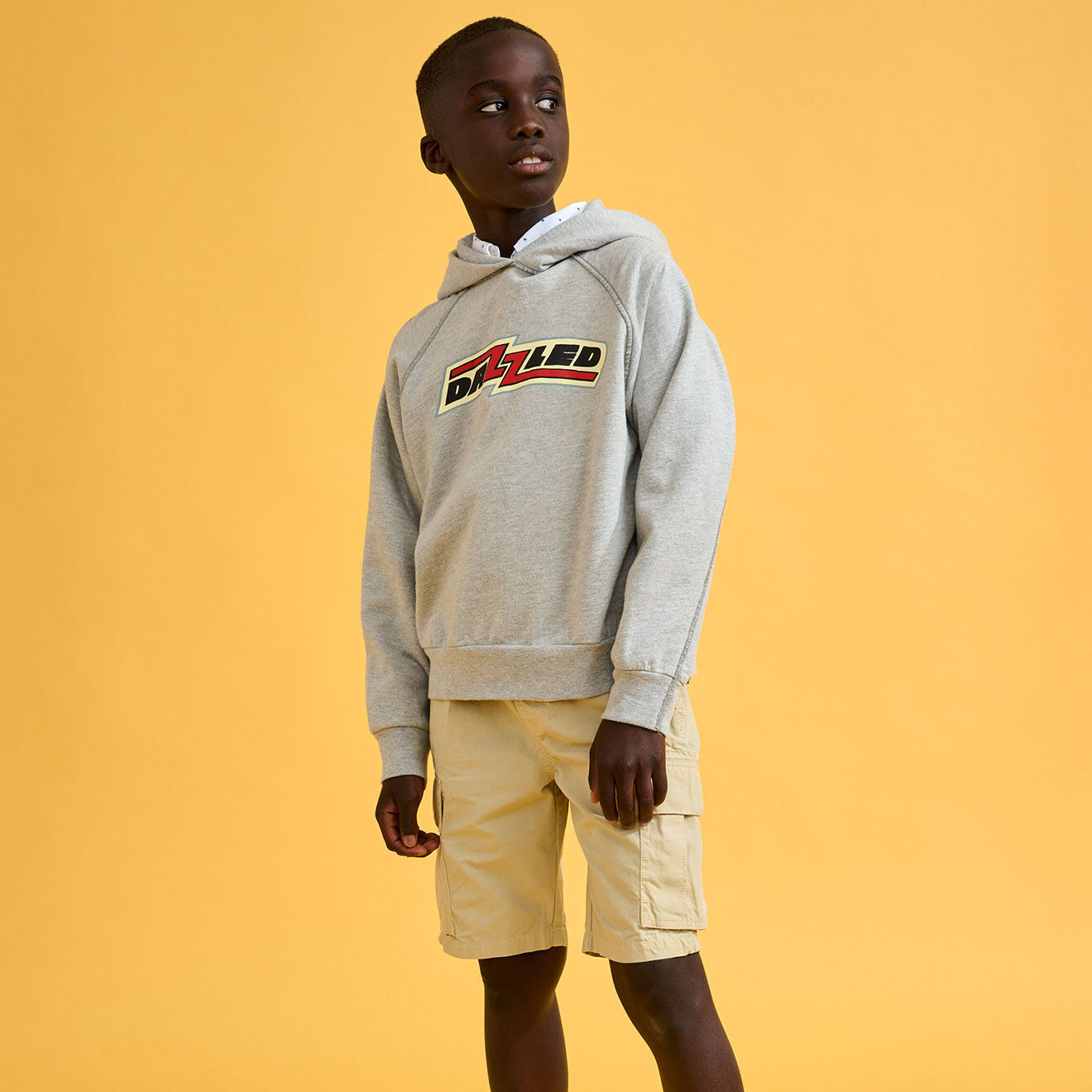 Bellerose Sweat à capuche 100% Coton Bio Conij gris clair