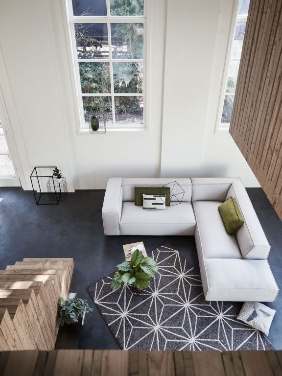 FÉST Dunbar bank met Longchair rechts Sydney 22 beige