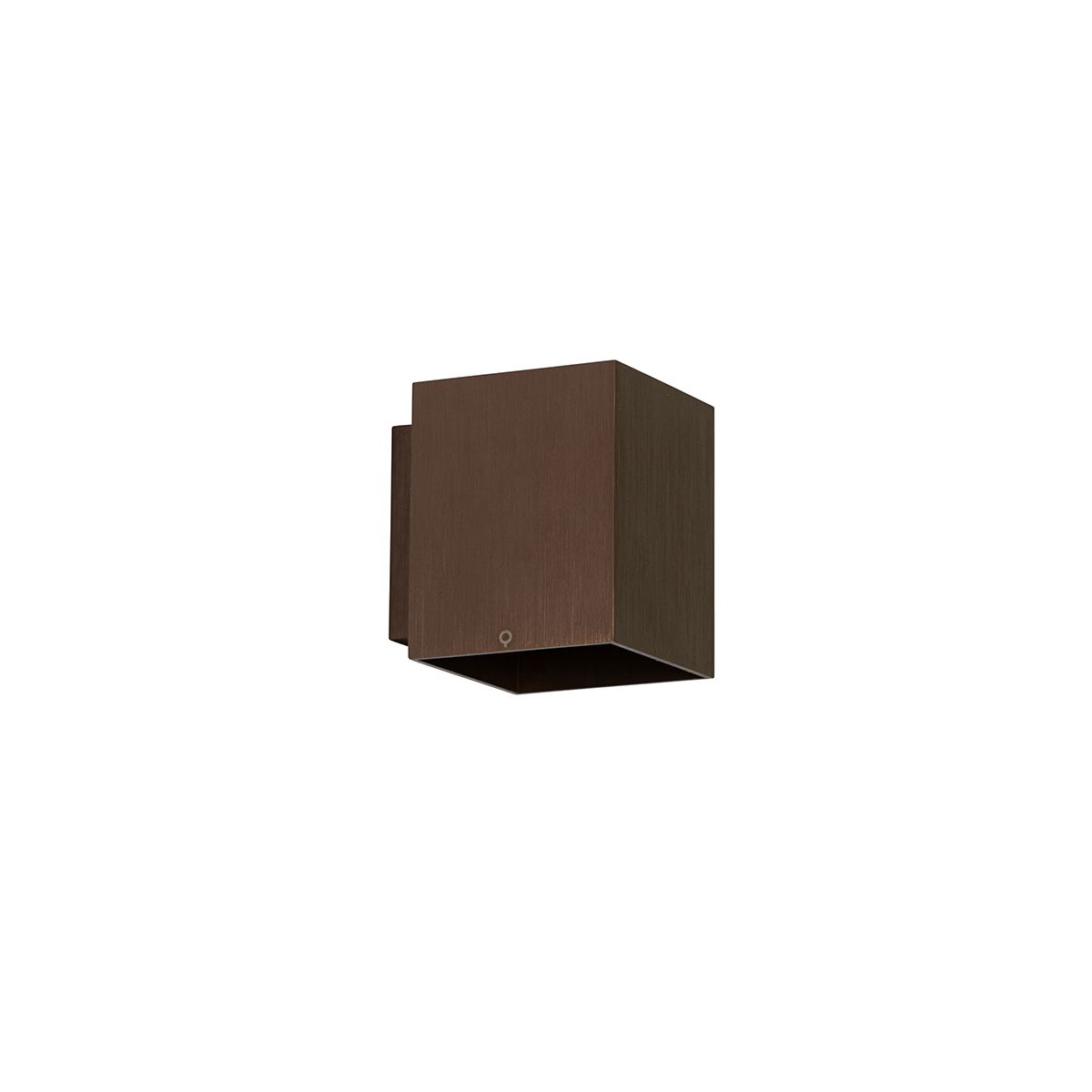 Moderne wandlamp donkerbrons vierkant - Sola