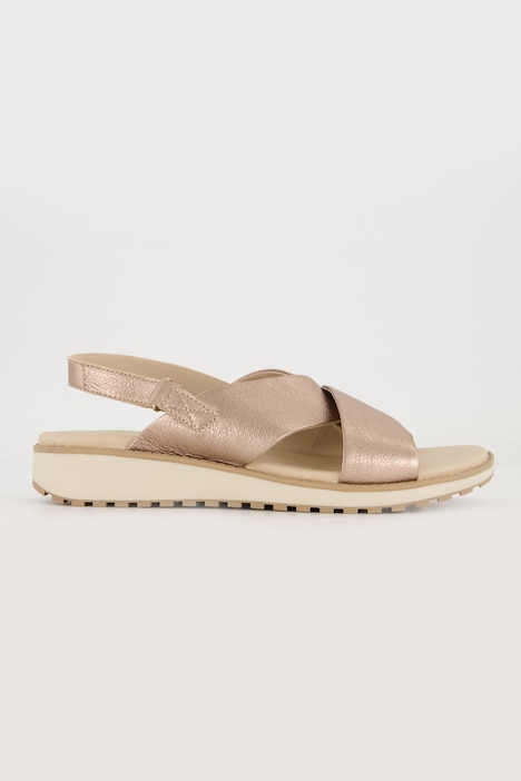 Leder-Sandaletten, Klettriegel, Weite G