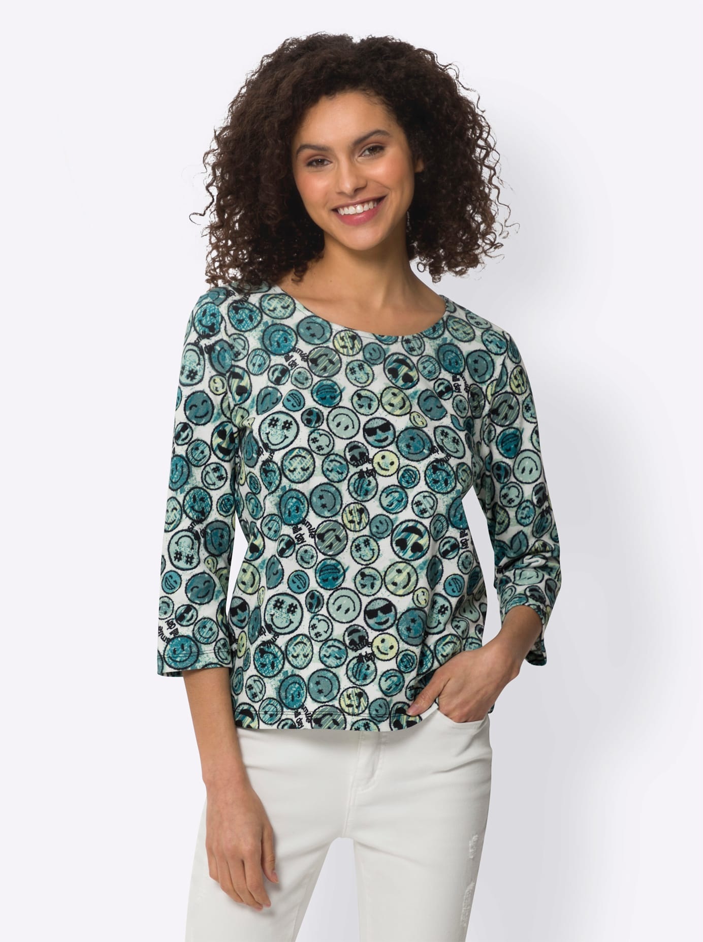 heine Rundhalsshirt »Druck-Shirt«, 1 Stk.