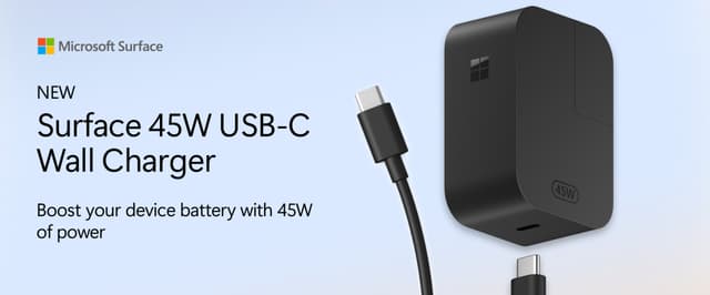 Microsoft Surface USB-C-vægoplader 45W