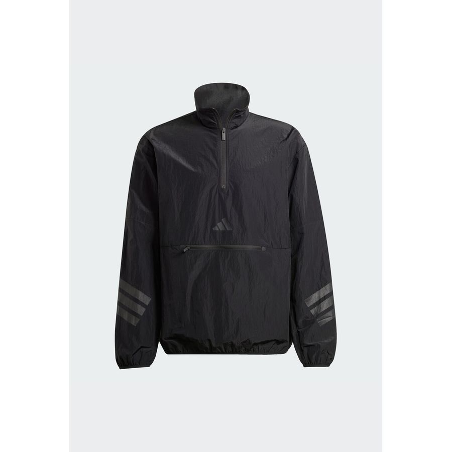 Adidas Sweat-shirt toile demi-zip 3 bandes Future Icons