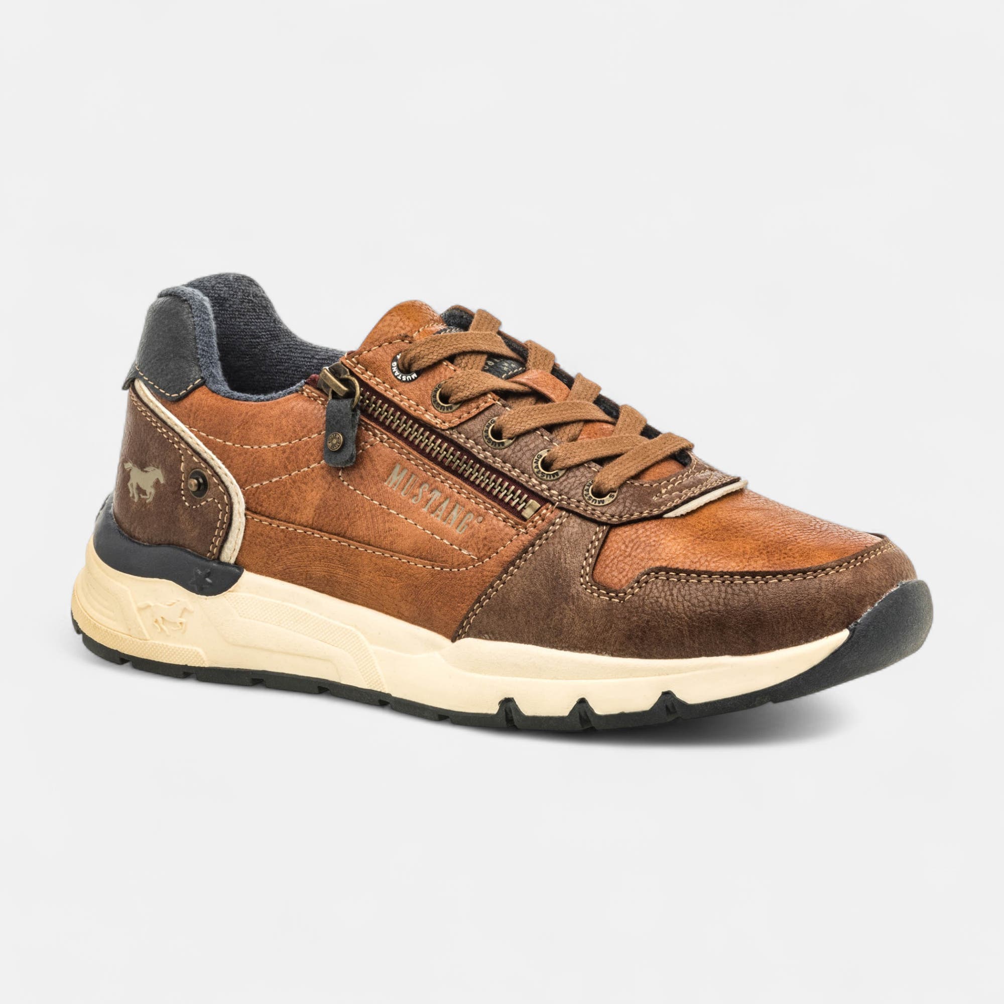Baskets basses Homme cognac