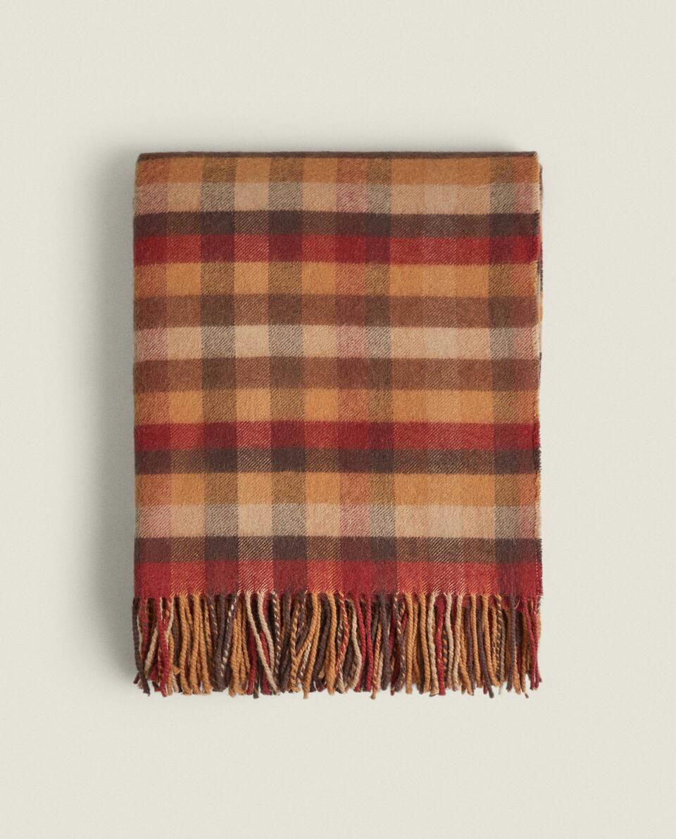 COBERTOR DE LÃ TARTAN