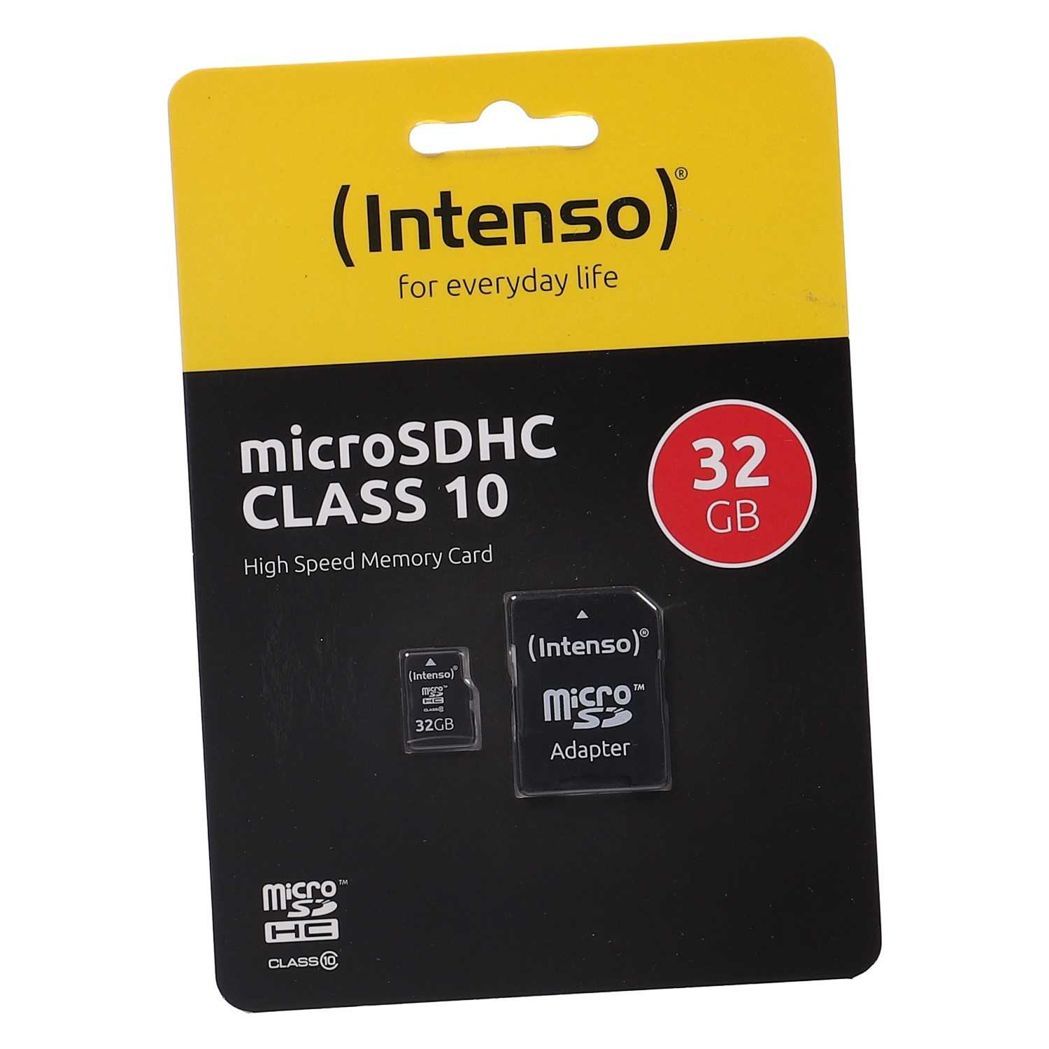 Intenso Speicherkarte, micro SDHC, 32GB