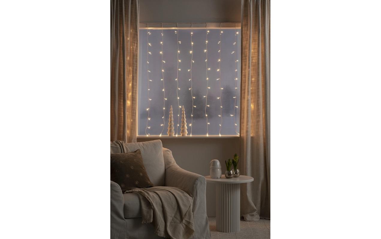 LED-Lichtervorhang für das Fenster 120 LED, 1.4 m, IndoorLED Weihnachtdeko