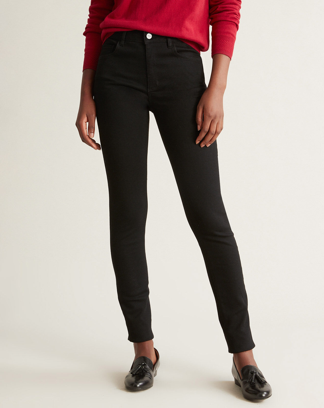 Cyrillus Jean slim Hyperflex Coule noir