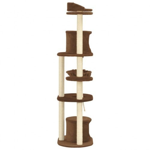 arranhador de sisal marrom para gatos