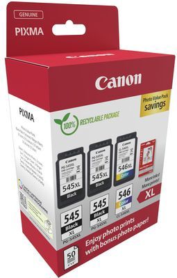 Canon 8286B015 inktcartridge 3 stuk(s) Origineel Hoog (XL) rendement Zwart, Cyaan, Magenta, Geel