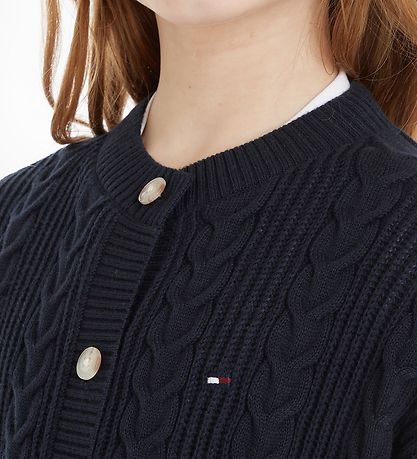 Tommy Hilfiger Cardigan - CaBlå Strik - Desert Sky