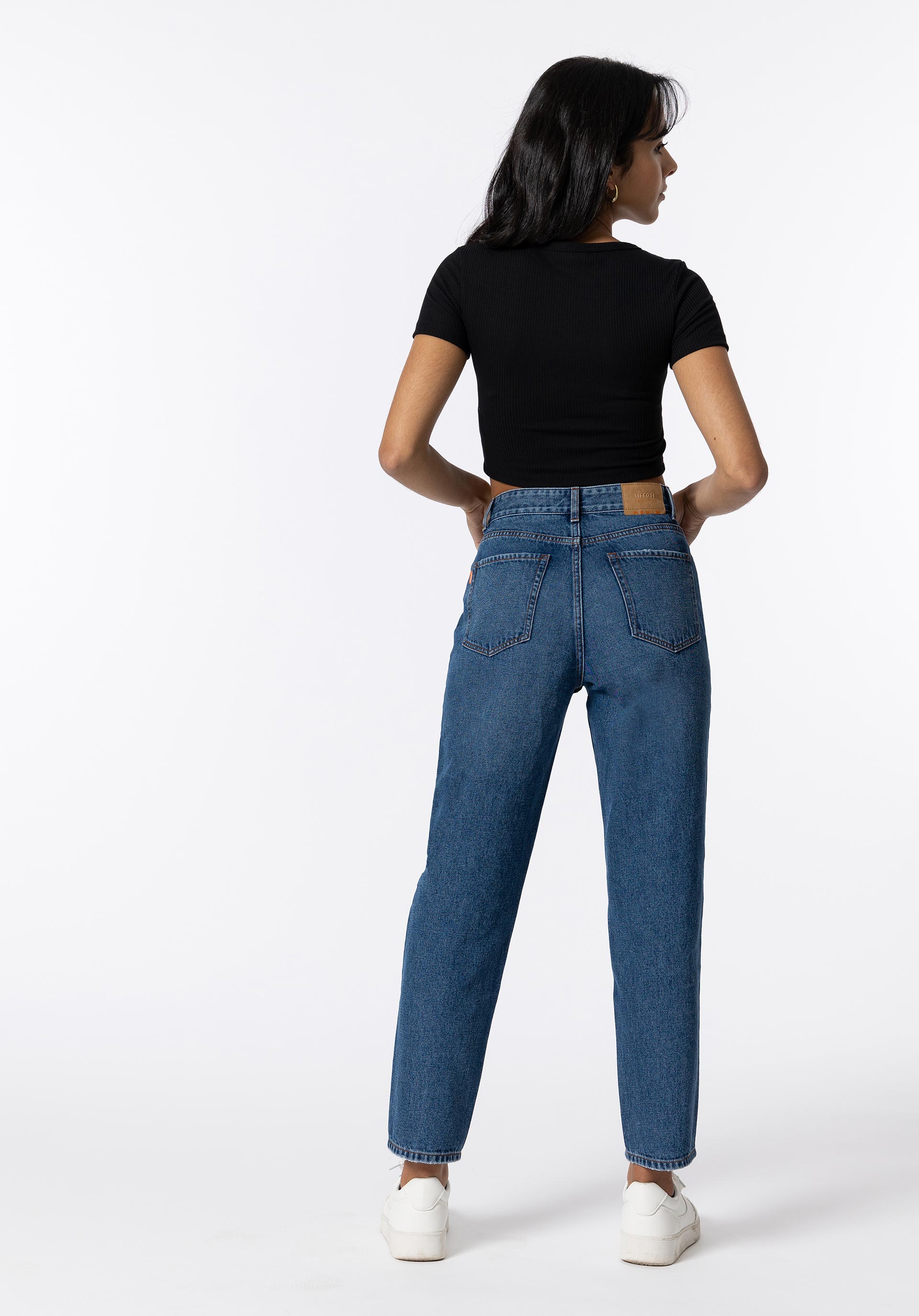 Jeans Sadie Mom Fit Cintura Alta