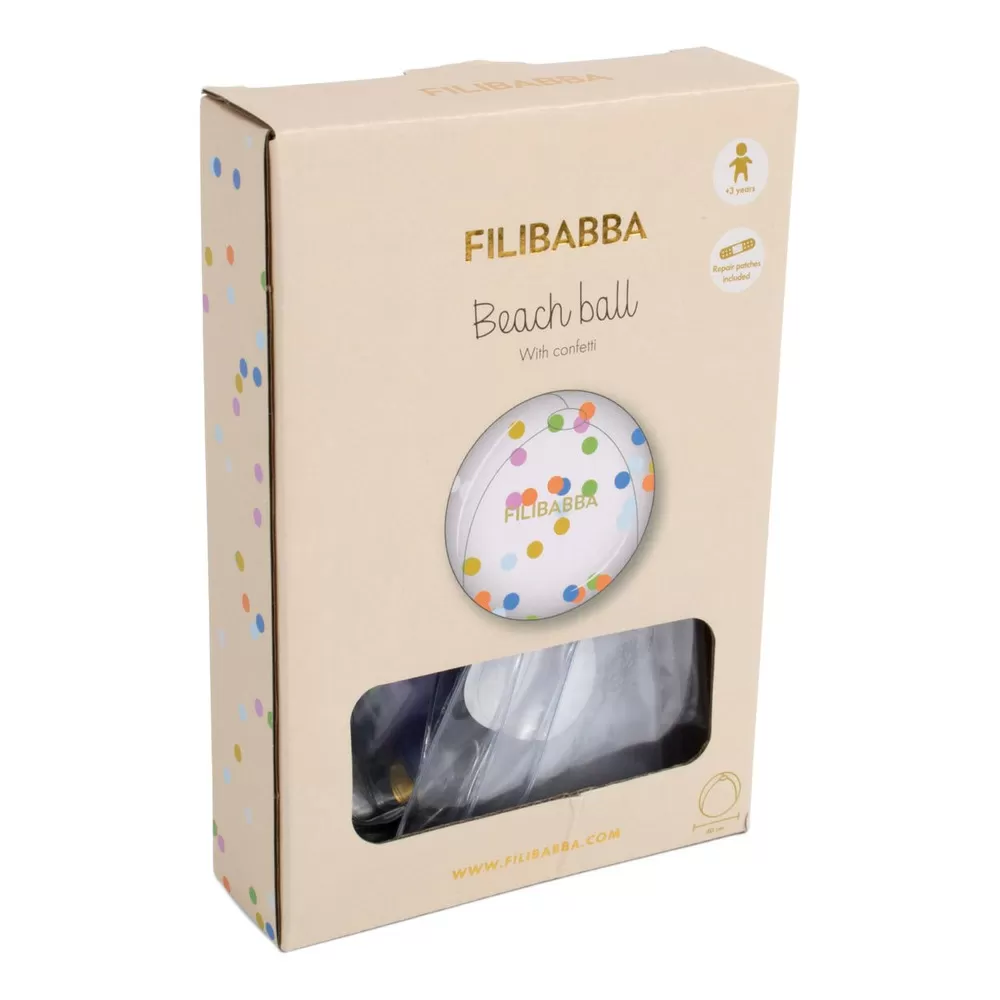 Filibabba Badebold - regnbuefarvet konfetti - 1 stk.
