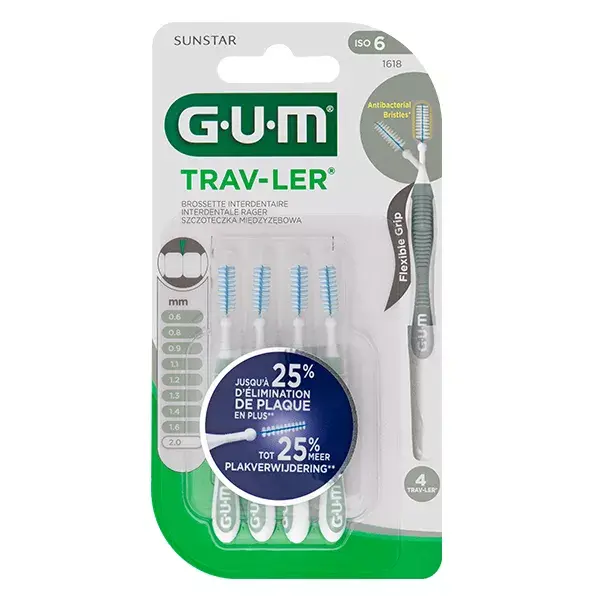 Gum Brossette Interdentaire Trav Ler 2,0mm 4 unités