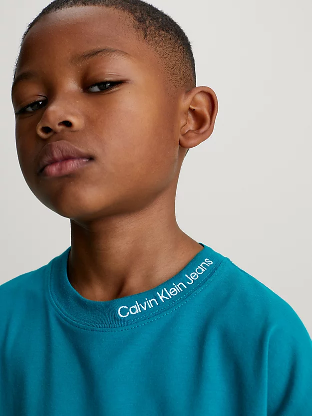 Camiseta de modelagem relaxada com logo na gola.