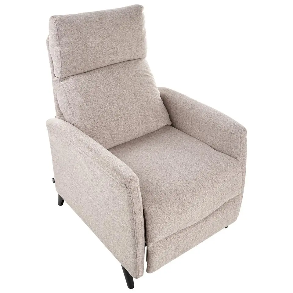 SELVIK - Relaxfauteuil - Taupe - Stof