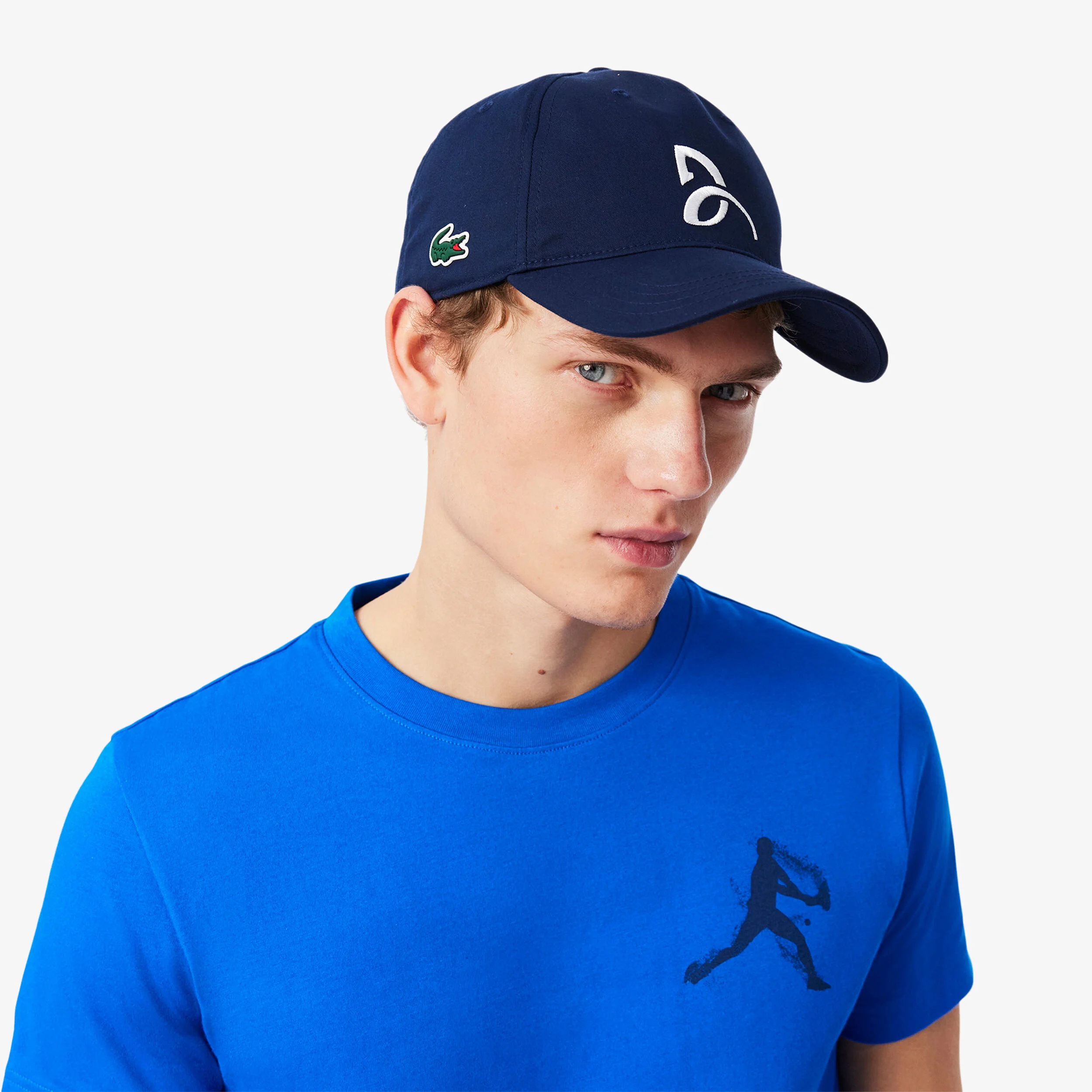 Lacoste Djokovic T-shirt Hommes - Bleu , Bleu Foncé