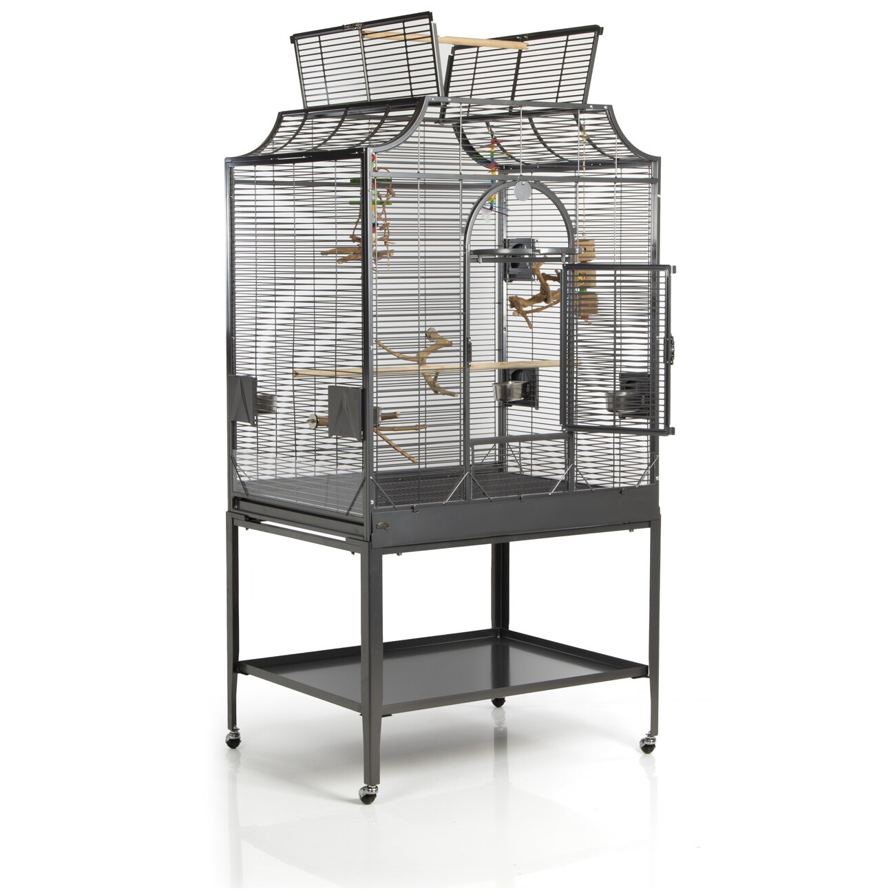 Montana Cages Vogelkäfig Madeira III dunkelgrau