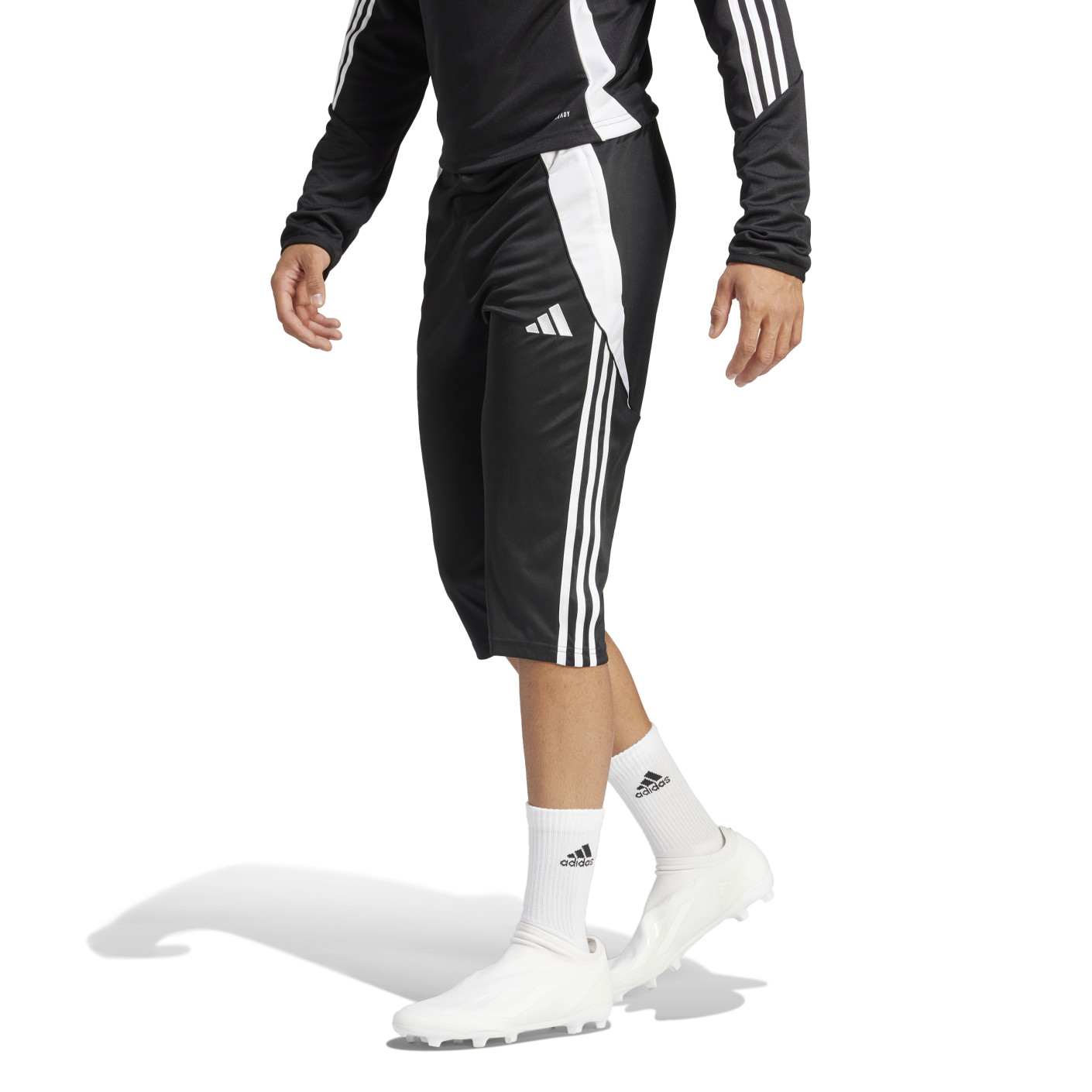 Adidas Tiro 24 3/4 Trainingsbroek Zwart Wit