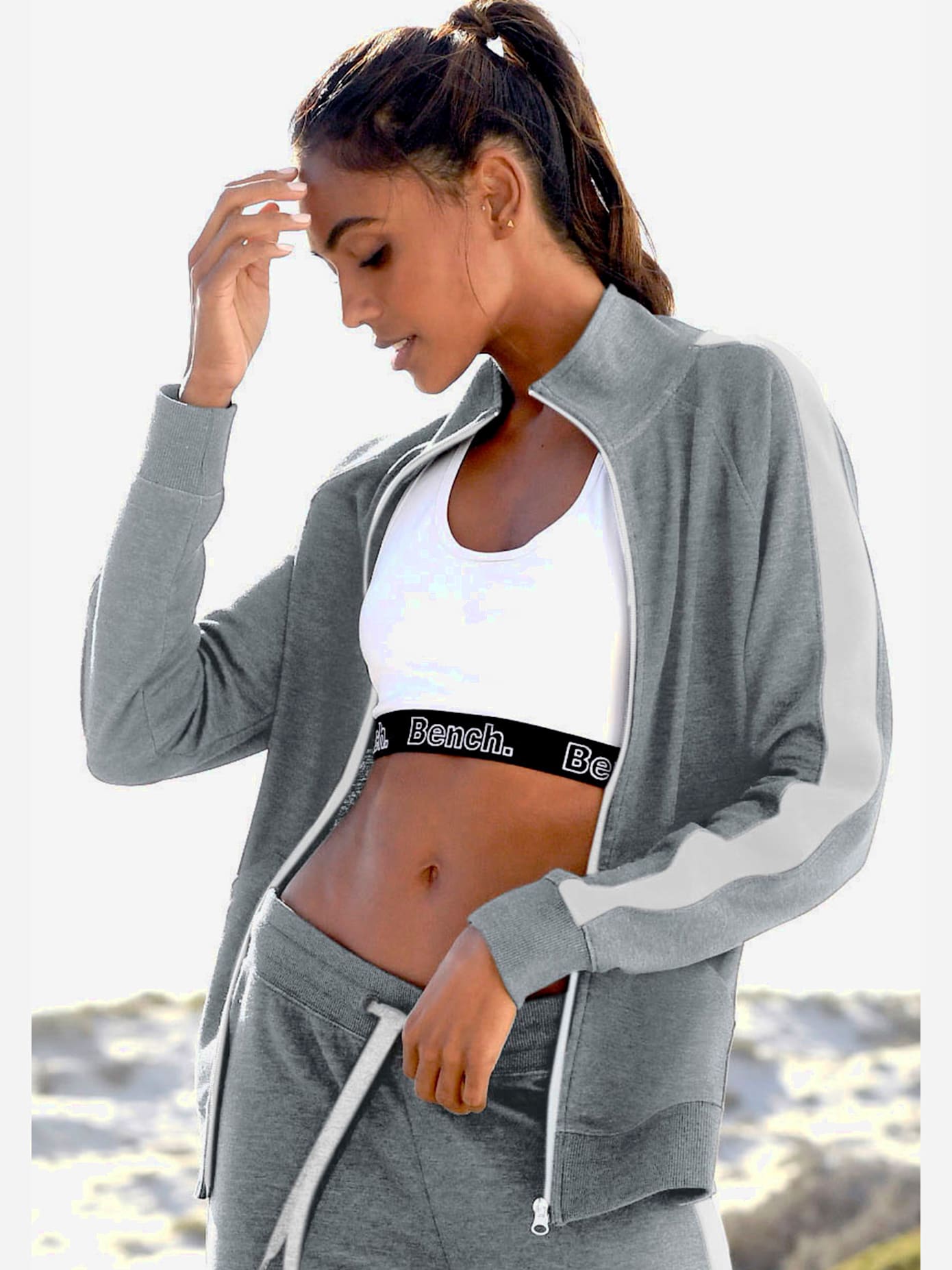 Veste sweat veste d'intérieur sportive à glissière