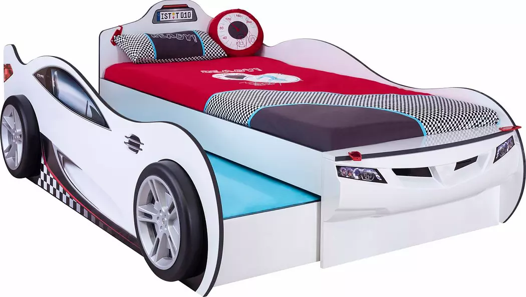 Autobett mit Ausziehbett Coupe 90 x 190 cm