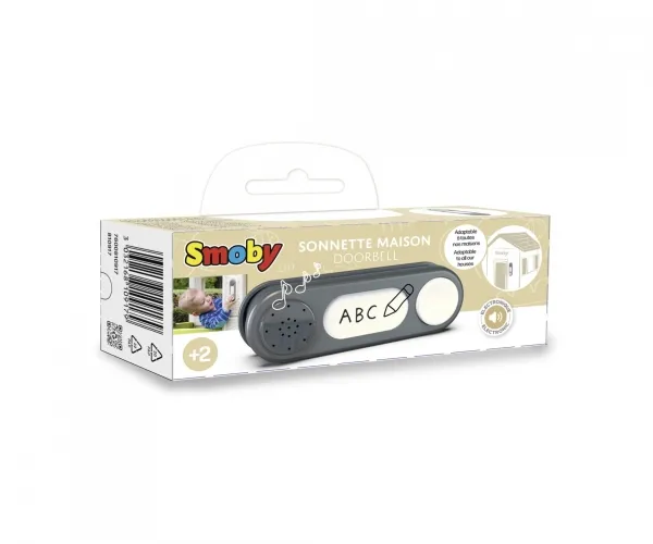Smoby 810917, Dørklokke til legehus, Sort