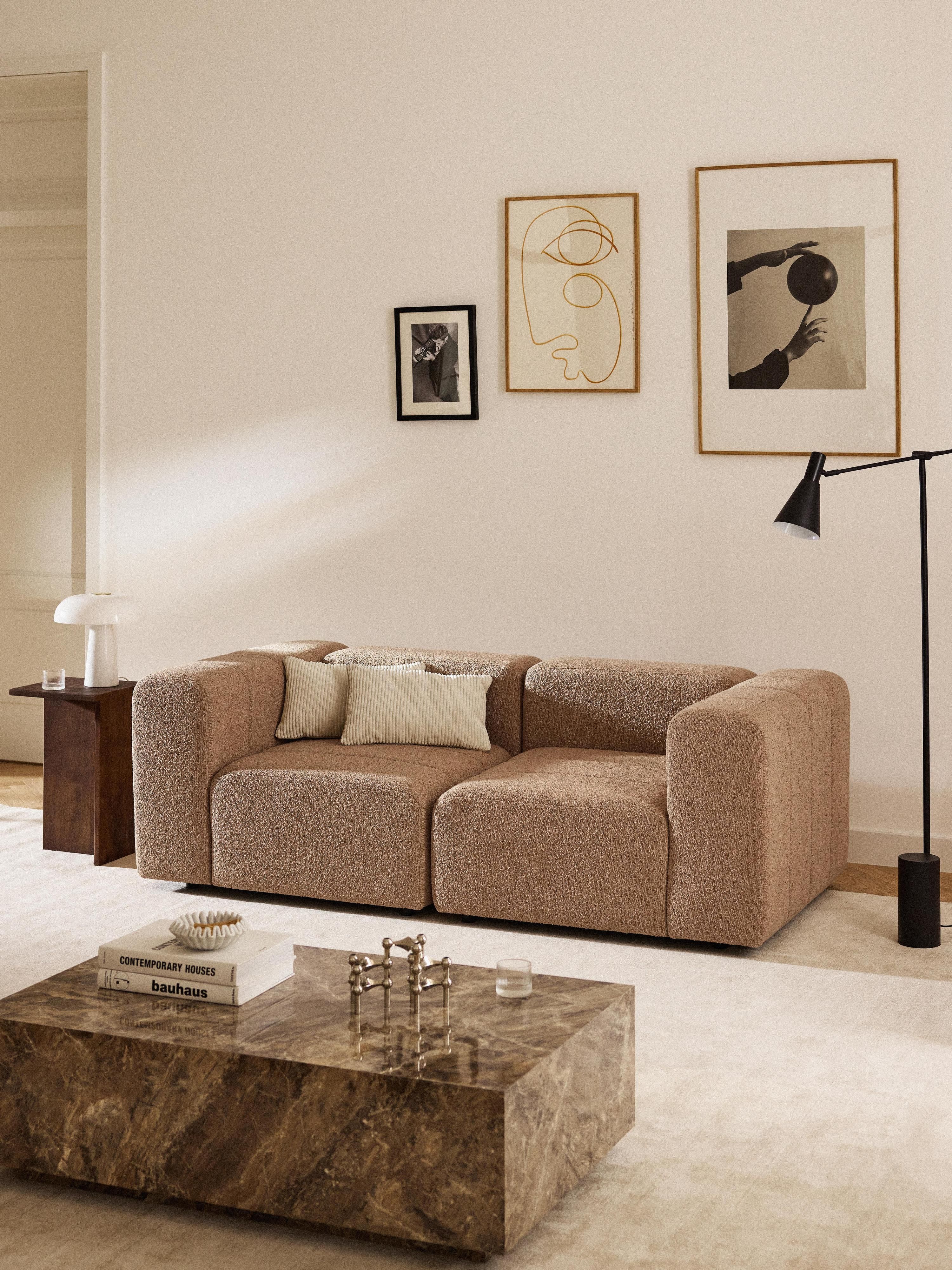 Modulaire bouclé bank Lena (3-zits)