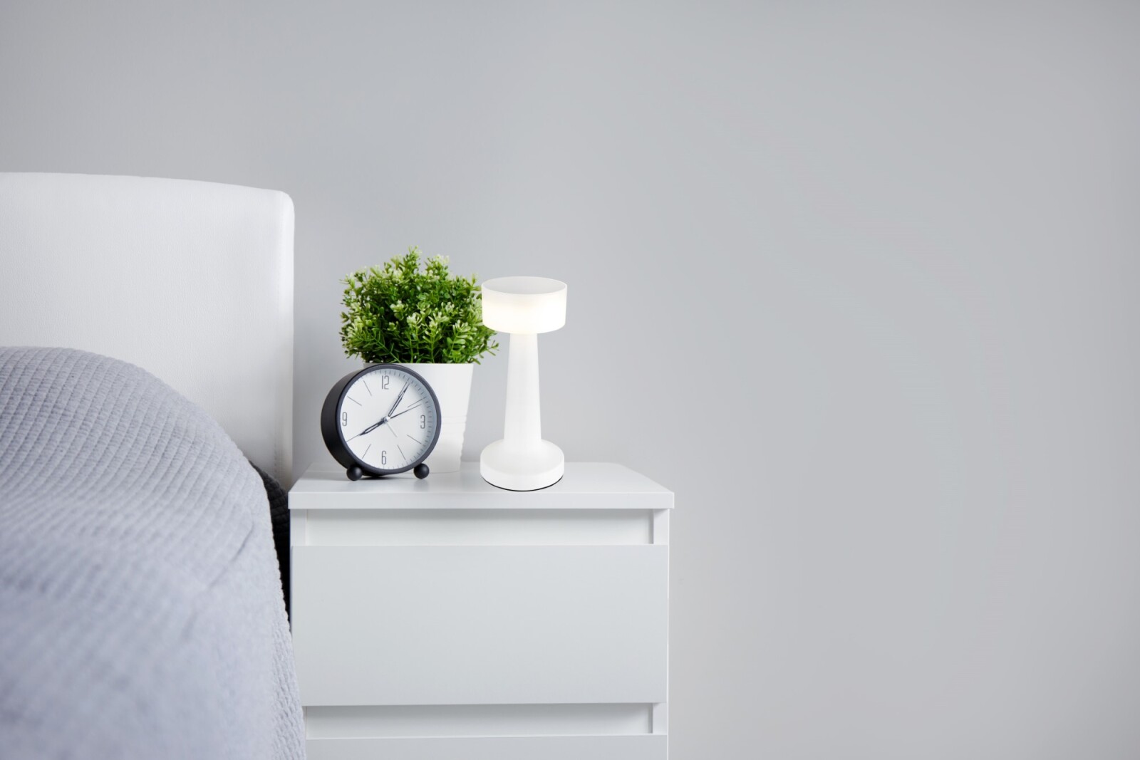 LED-Tischleuchte -weiß matt - 21,5 cm