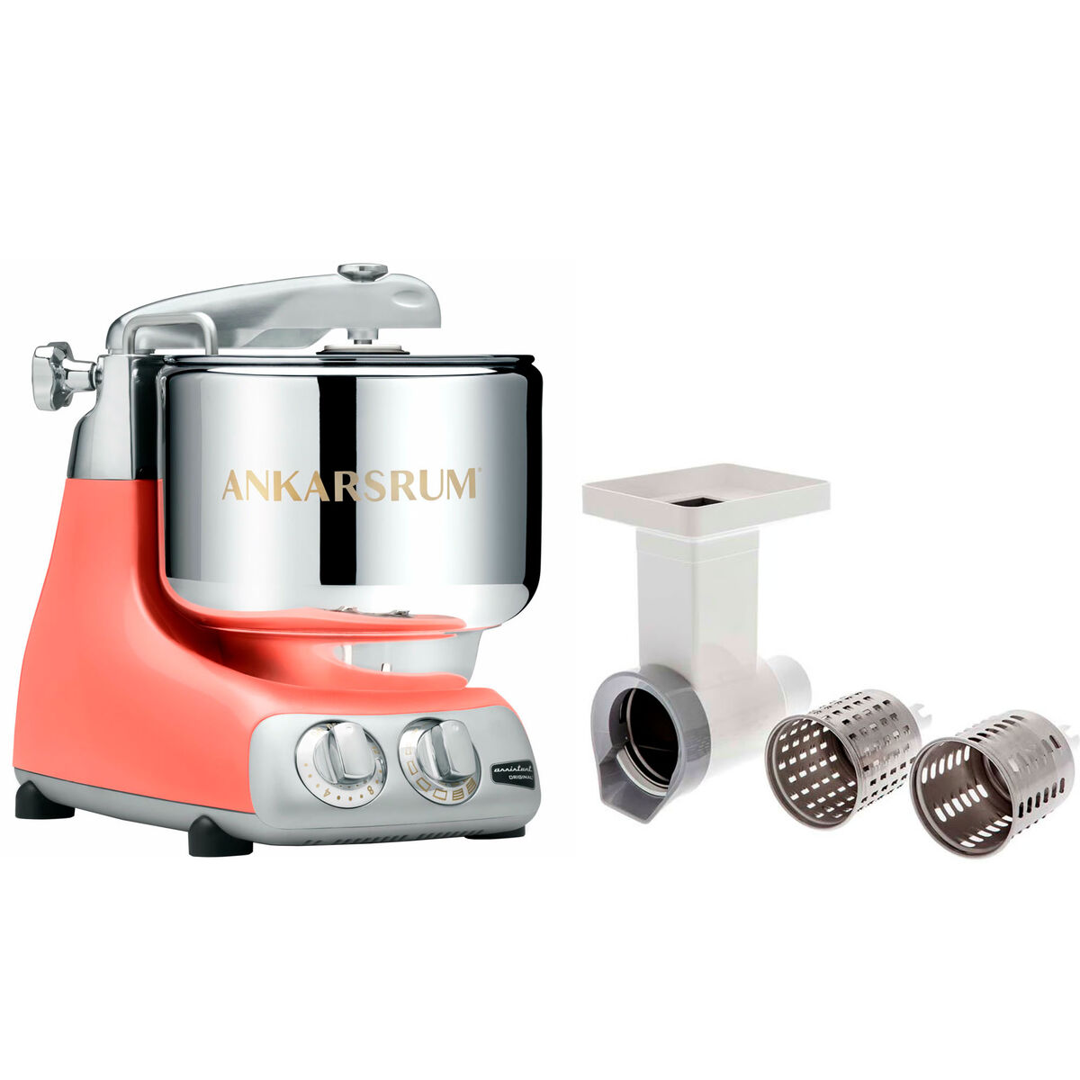 Ankarsrum Assistent Original AKM6230 Coral Crush + Grønnsakskutter