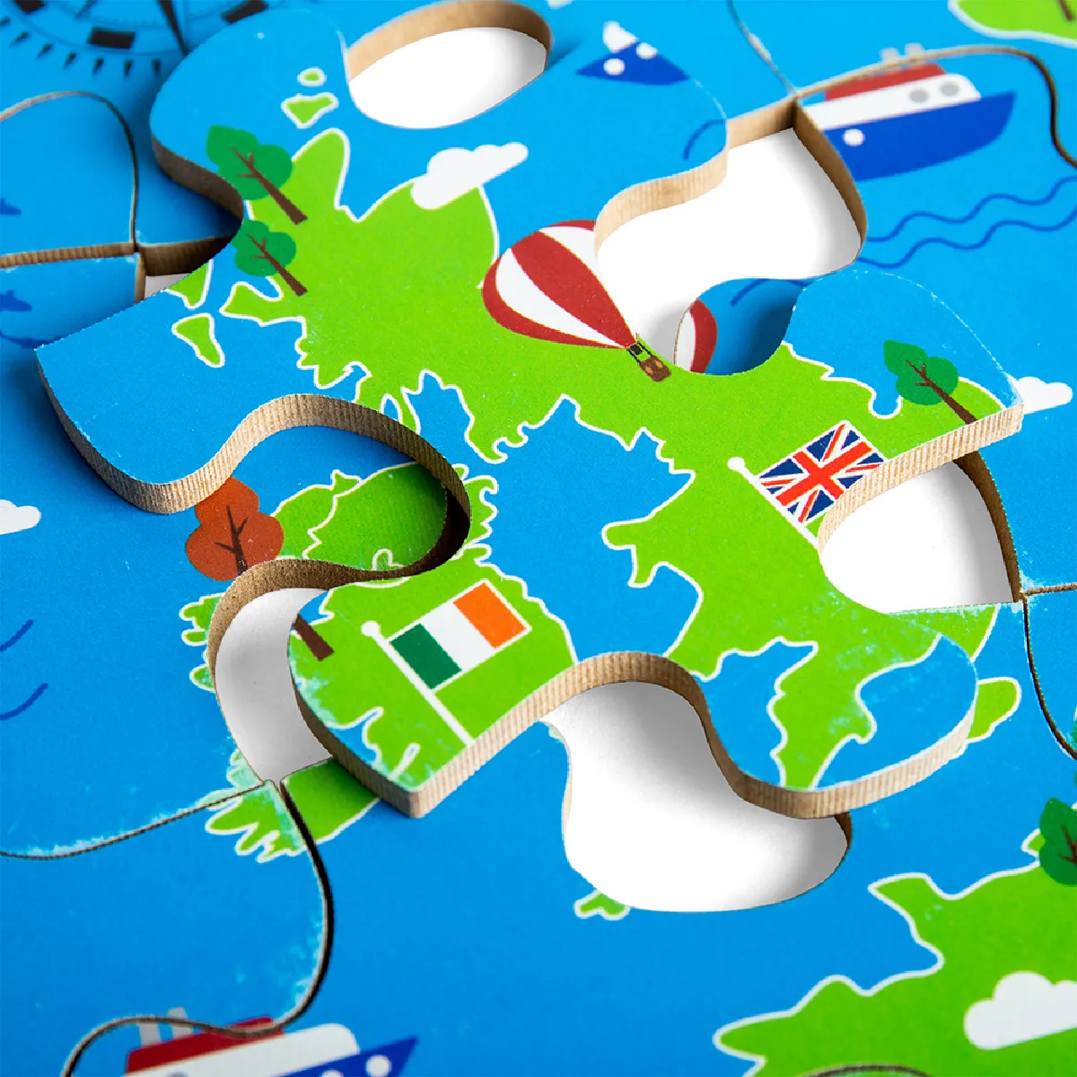 Bigjigs Toys Puzzle de sol carte européenne