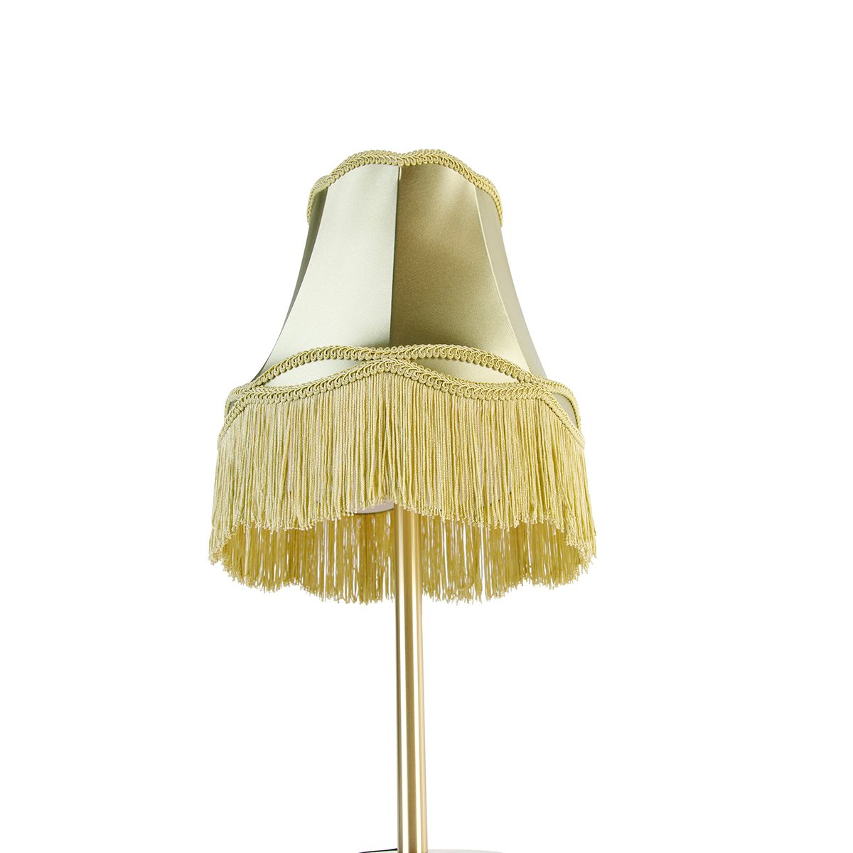 Klassieke tafellamp messing met granny kap groen 30 cm - Simplo