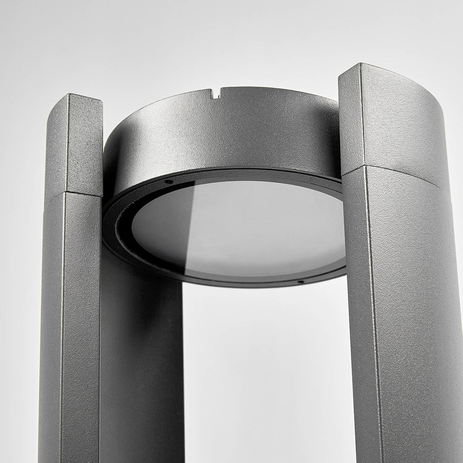Lucande LED Wegeleuchte/Sockelleuchte 50 cm, Aussenleuchte drehbarer Leuchtkopf strahlwassergeschützt IP65 15W