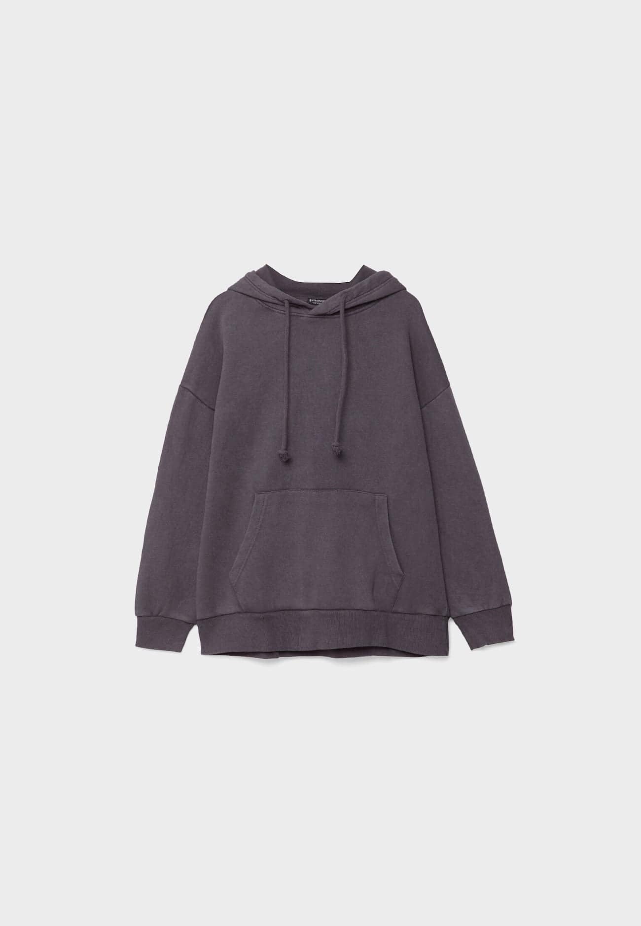 moletom oversized desbotado com textura felpuda