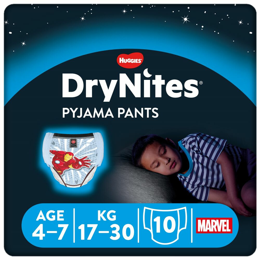 DryNites Absorberende Luierbroekjes Boy 4-7 jaar10 stuks