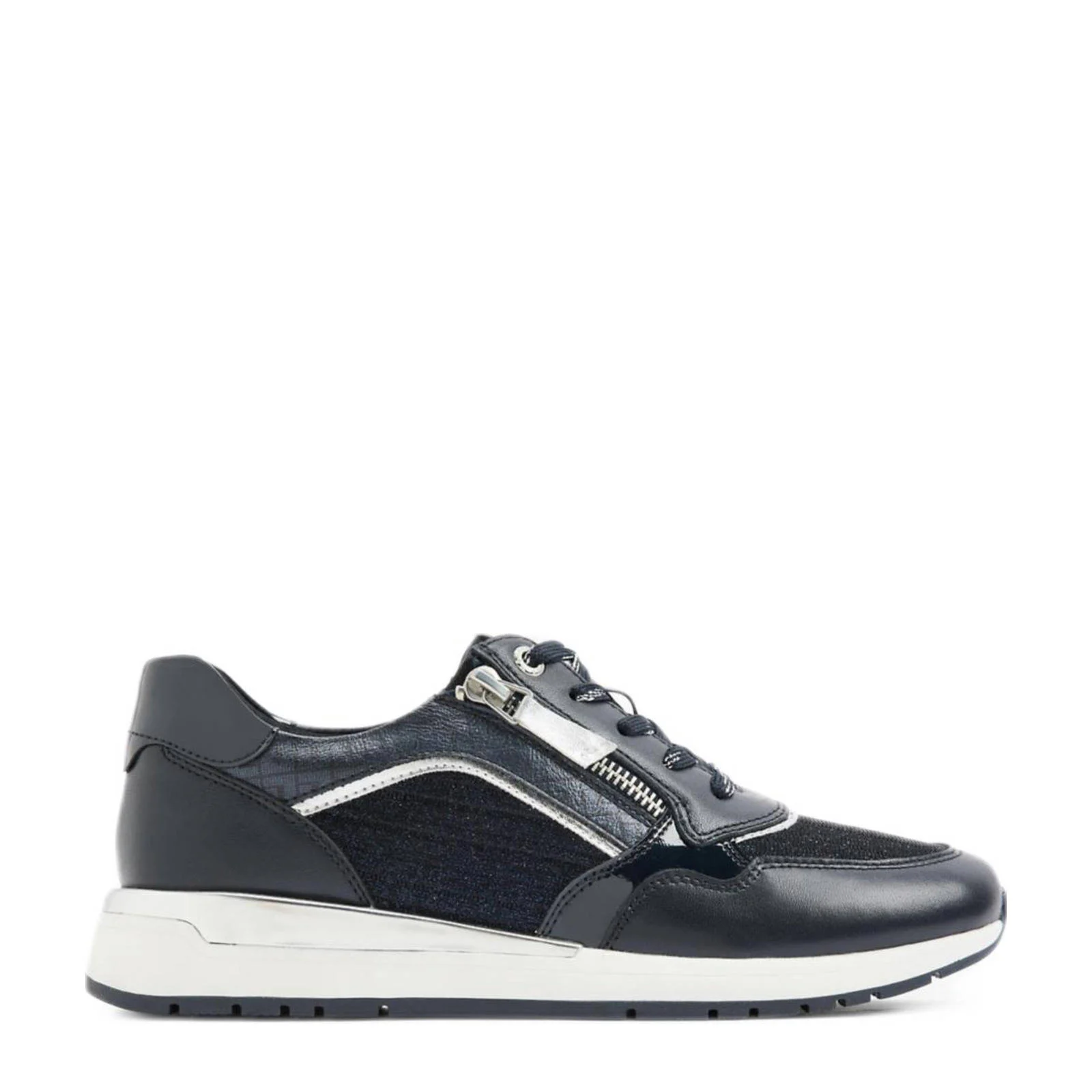 Medicus comfort leren sneakers donkerblauw