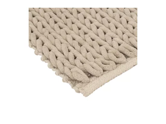 Tapis de Salle de Bain épais Beige 50 x 75 cm
