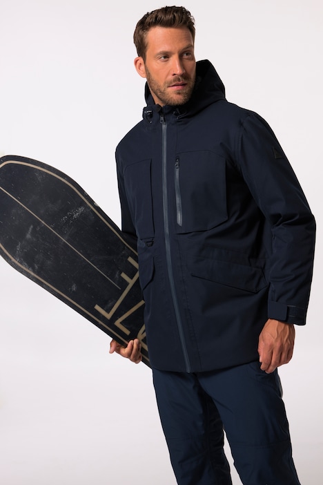 JAY-PI Ski-Jacke mit Reflektor-Detail, Skiwear, Vollfunktion, Kapuze, bis 7 XL