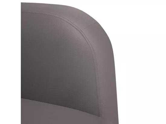 Chaise de canapé avec accoudoirs gris 54 cm similicuir