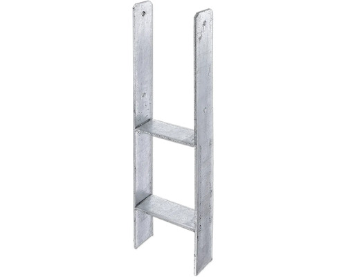 Zware H-paalanker, 121 x 300 x 600 mm, thermisch verzinkt, 1 stuk