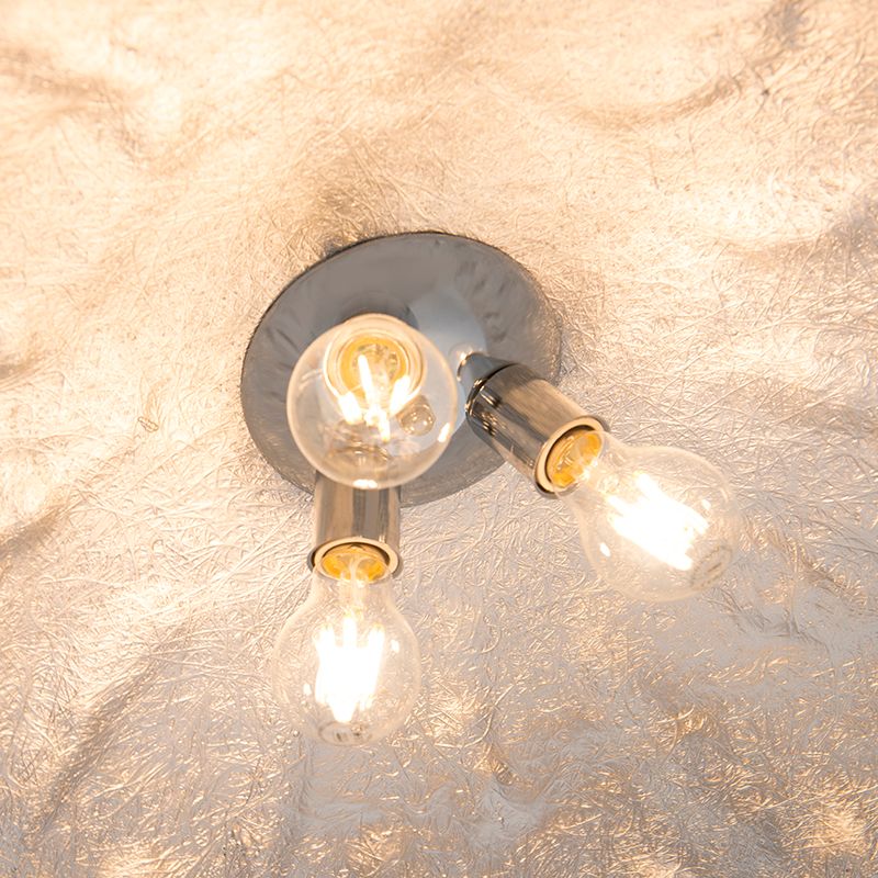 Moderne hanglamp wit met zilver 70cm - Magna