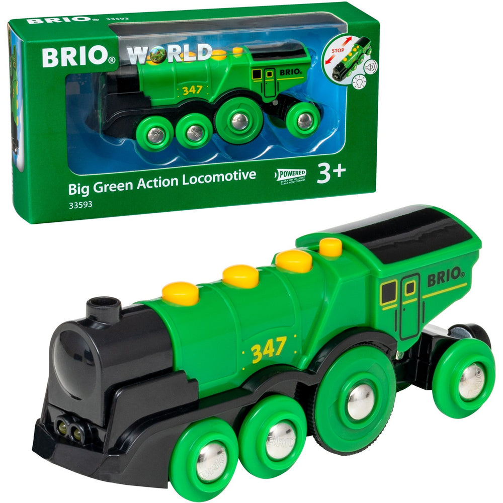 Køb BRIO® 33593 Stort, Grønt Lokomotiv, B/O