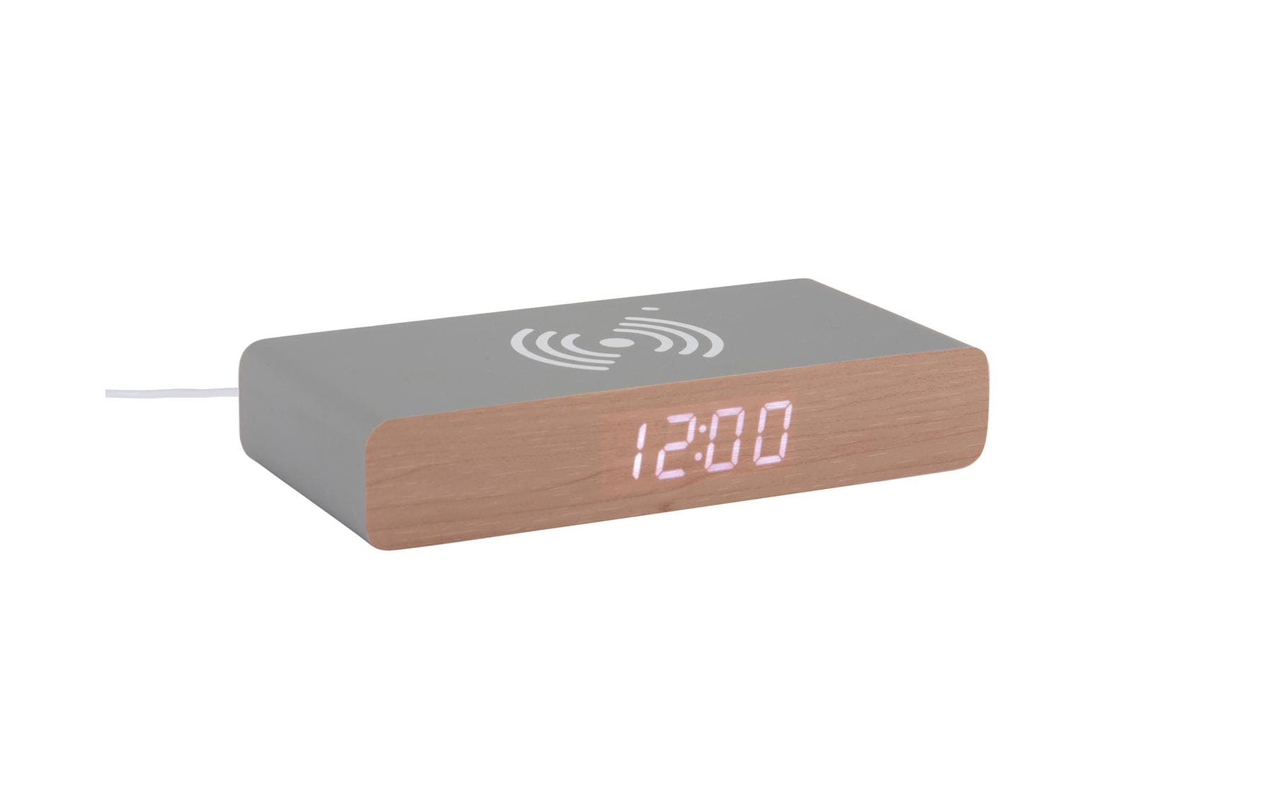 Digitalwecker Retro Flat Mouse GreyLED Wecker
