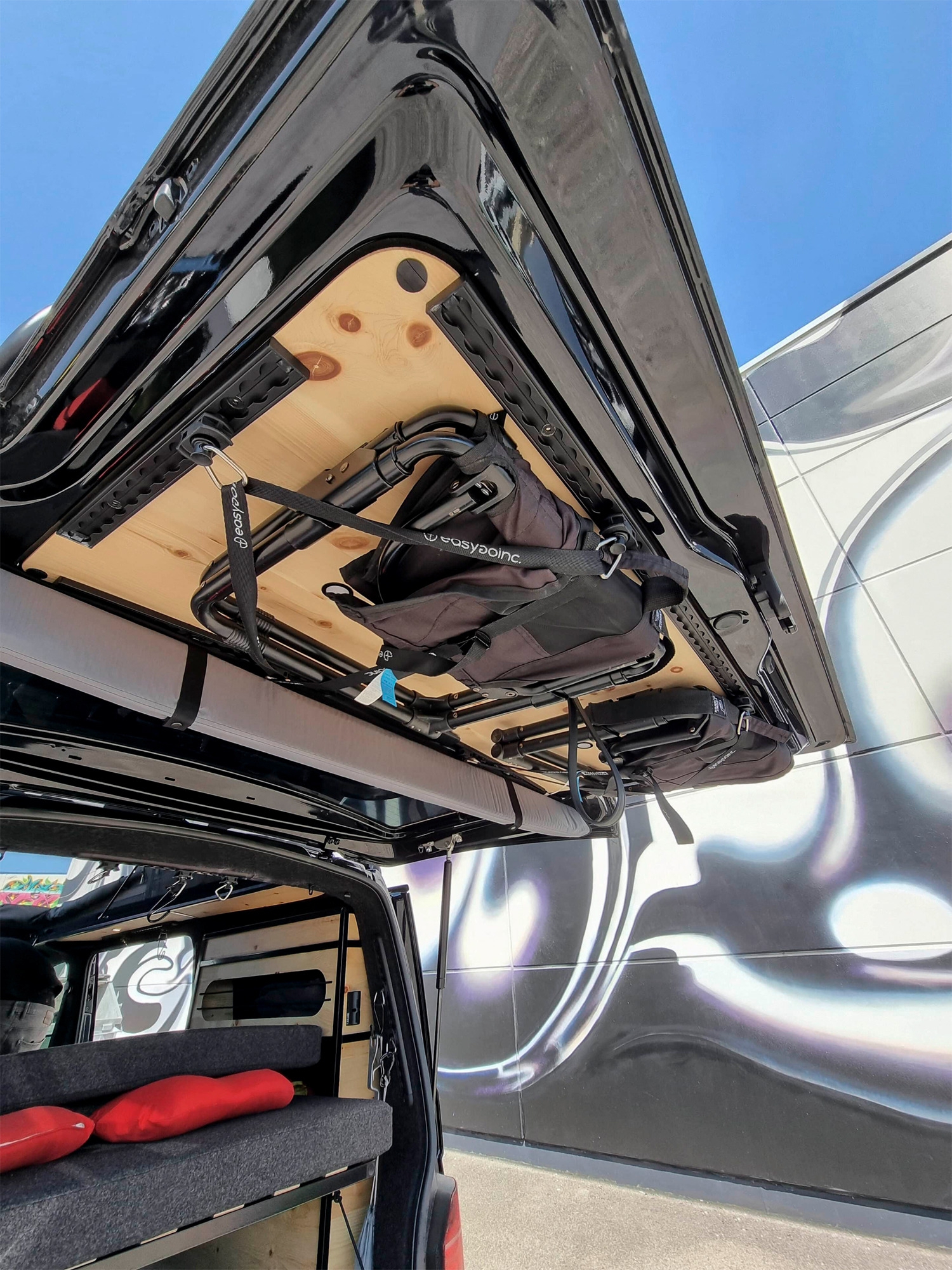 easygoinc. Airlineschienen-Montagesatz für Heckklappe VW T6/T6.1 Grau