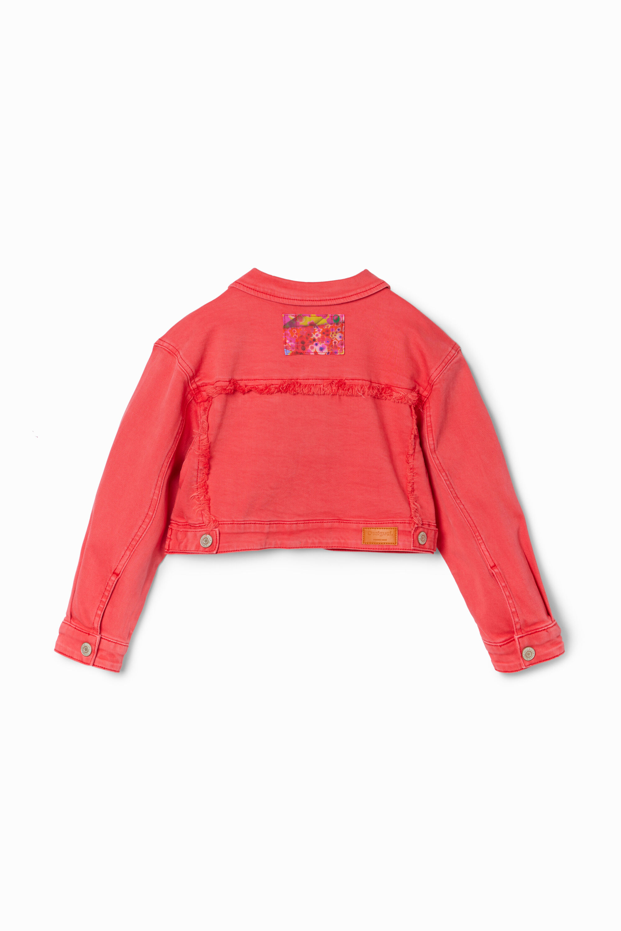 Veste trucker jean patchwork