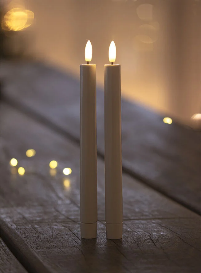 Sirius Sille Krone, 2stk sæt, Hvid White