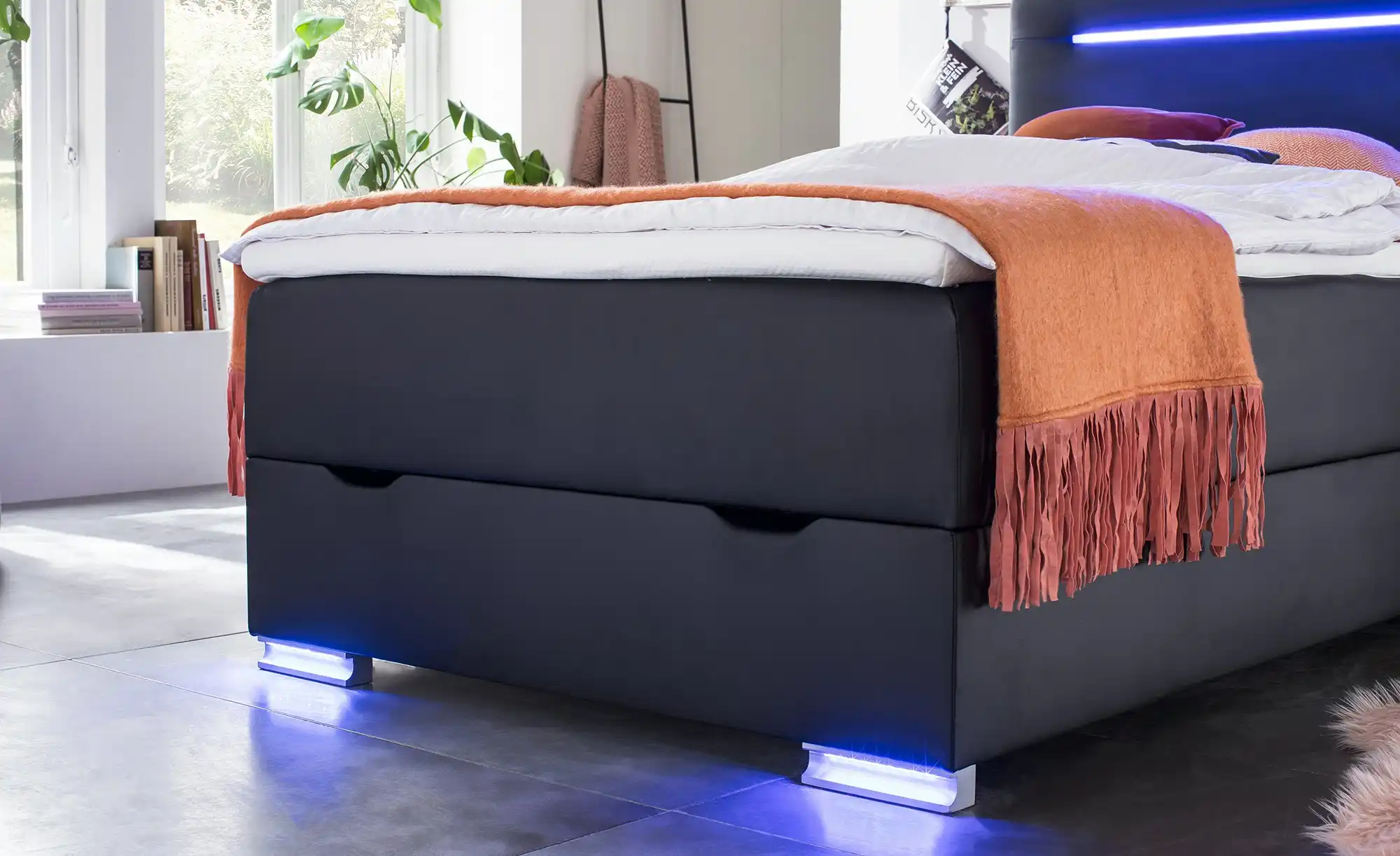 Boxspringbett mit LED-Beleuchtung Knight
