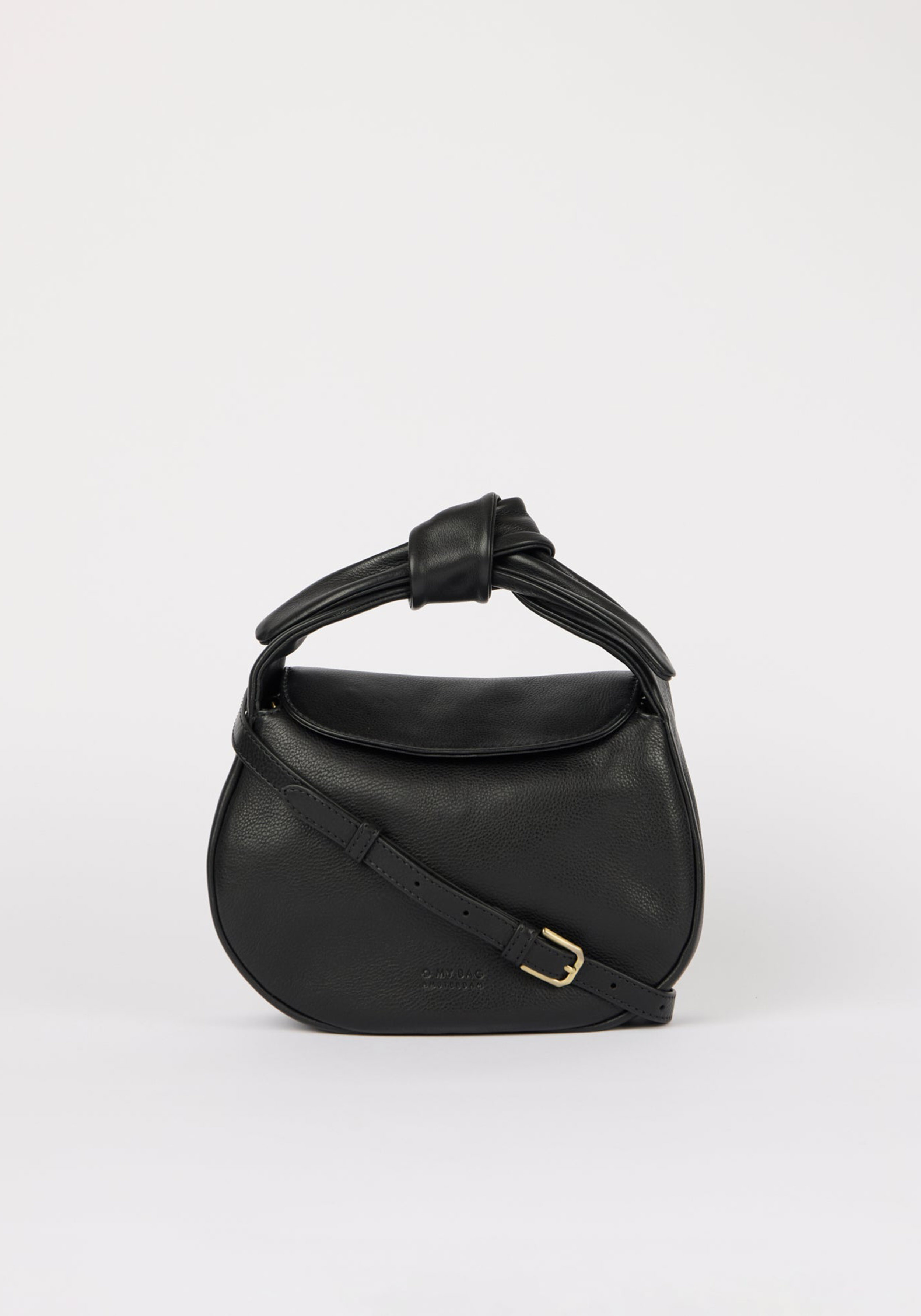 O My Bag Handtasche Coco Croissant Soft Grain Leather Black