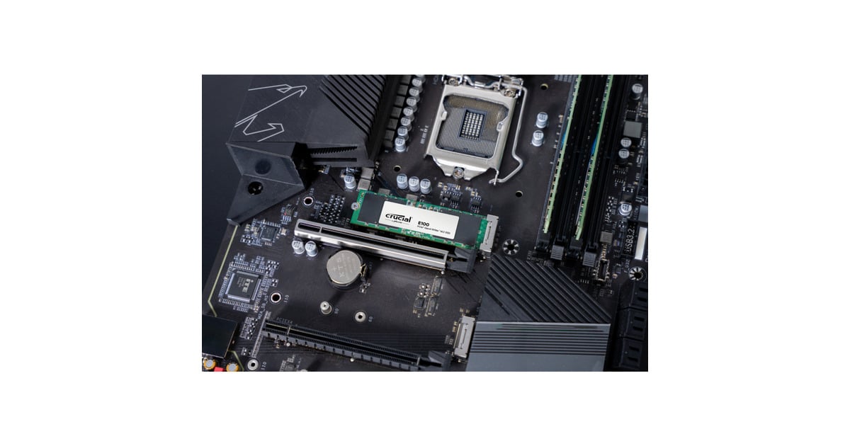 CrucialE100 1 TB SSD  (PCIe 4.0 x4, NVMe, M.2 2280)