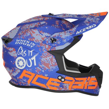 Casque cross Acerbis LINEAR 22.06 2024 - Gris / Bleu