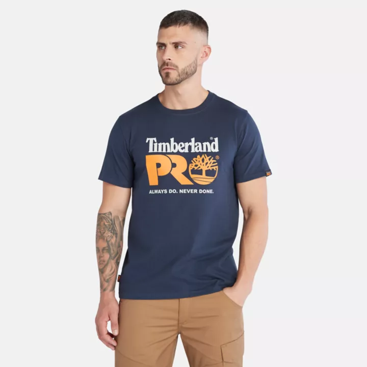 T-shirt à logo Timberland PRO Core pour homme en bleu marine